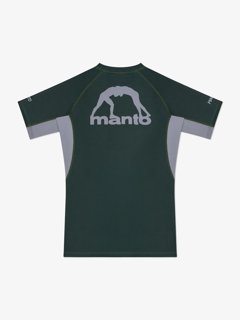 MANTO logo dual RASHGUARD-green